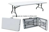Plastic Folding Table Six Feet and 183 Cm Outdoor Picnic Table Folded in Half Long High Strength PE Environmental Protection Panel (M-X3220)