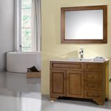 European Style18mm Thainland Oak Wall Hanging Bathroom Furniture