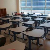 Plain Color and Woodgrain HPL Table for Students Used