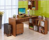 Latest Corner Computer Tables Bookcase with Study Table for Student (SZ-CDT041-4)