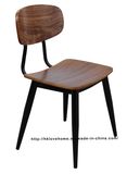 Classic Metal Dining Restaurant Coffee Wooden Copine Sean Dix Chair