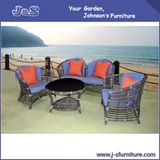 Patio Wicker Garden Furniture Alum Flat Rattan Sofa Outdoor Furniture (J357)