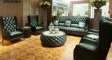 Classic Antique Chesterfield Leather Sofa Furniture Set