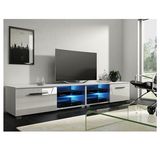 Modern 2m High Gloss Door RGB LED Light TV Unit