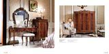 0070-2 Solid Wood Covered Luxury Veneer with Matt Painting Drawer Cabinet