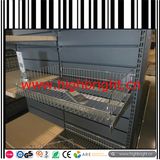Metal Supermarket Gondolas with Slatted Back Panel