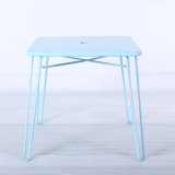 China New Arrival Square Metal Steel Cafe Table Furniture (SP-RT566)