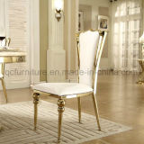 Rose Gold Colour Calabash Leg Metal Dining Chairs