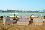 Half Round Rattan Patio Buffalo Lounge Office Home Hotel Garden Outdoor Sofa (J693HR)