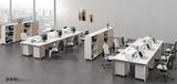 Modern Simple Staff Workstation Wooden Computer Table