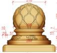 Sandstone Sculpture Globe Resin Model Statue