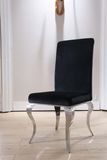 Black Fabric Simple Design Dining Table for Restaurant