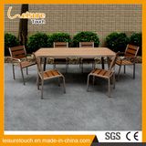Powder Spraying Dining Garden Furniture Aluminum Polywood Outdoor Chair Restaurant Table Set