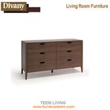 French Writing Desk Antique Wood Living Room Cabinet