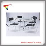 2015 Fashion Glass Dining Table with Chairs (DT179)