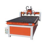 Multi-Head Woodworking CNC Router Machine with Rotary