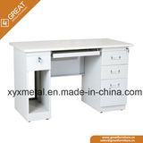 Office Computer Desks White Computer School Office Metal Computer Table with Drawers