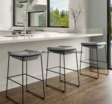 Boreal Europe Vogue, Wrought Iron Bar Chair Contracted Milk Tea Shop, Bar Chair Individuality Creative Cafe Chairs (M-X3463)