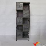 Galvanized Vintage Drawers Metal File Cabinet Dividers