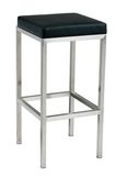 Colorful Square Bar Stool Stainless Steel Leg Bar Chair No Back High Chair