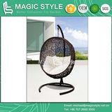 Balcony Swing Hammock Chair Hanging Chair Rattan Swing Wicker Swing Leisure Swing (Magic Style)