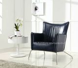 Metal Base PU Chaise Lounge