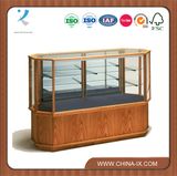 Contemporary Full Vision Octagon Display Cabinet