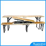 Foldable Fir Wood Beer Table