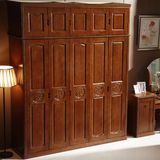 Cheap Price Simple Design Solid Wooden Bedroom Wardrobe (GSP9-018)