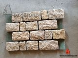 G682 Yellow Granite Rectangle Shape Paving Cobblestones for Decoration