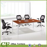 China Manufacturer Wooden Furniture Metal Frame Meeting Table