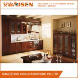 Modern Country Style Oak Cherry Solid Wood Kitchen Cabinet