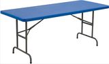 6FT Adjustable-Height Molded Plastic Top Table