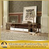Rose Gold Modern Stainless Steel TV Stand