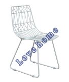 Modern Classic Restaurant Metal Dining Bend Side Wire Chair