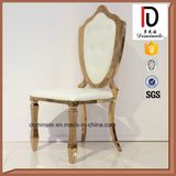High End Royal King Throne High Back Rose Gold Stainless Steel Chair