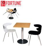 Chinese Wood Unique Stainless Steel Restaurant Dining Tables and Chairs (FOH-BC37)