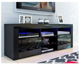 146cm High Gloss Front Door LED TV Stand Cabinet Unit