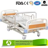 CE And FDA Approved Manual 3-Rocker Hospital Bed With Three Functions