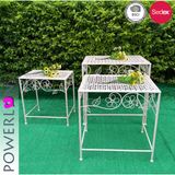 Antirust Wrought Iron Planter Stand Set for Garden Using