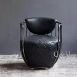 High End Living Room Chair, Hotel Chair, Genuine Leather Chair