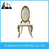 2017 Genuine Leather and Stainless Steel Dining Room Chair