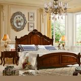 Wooden Bed with Dresser Table for Home Furniture