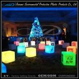 LED Lighting Furniture Cube Stool for Bar Decor