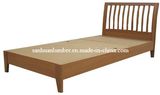 Graceful Solid Single and Double Wooden Bed