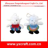 Christmas Decoration (ZY14Y696-1-2) Christmas Stuffed Sheep Toy Handmade Craft
