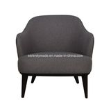 Luxury Ankara Grey Velvet Upholstery Single Seater Fabric Chair