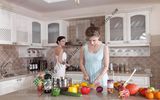 Modern Solid Wood Kitchen Cabinet for Custom Made