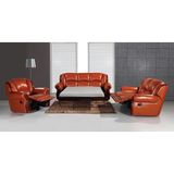 Antique Recliner Sofa with Wood Trim Mz001
