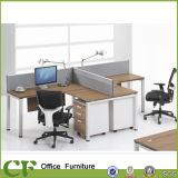 Modern Office L Shape 2 Person Desk for Staff
